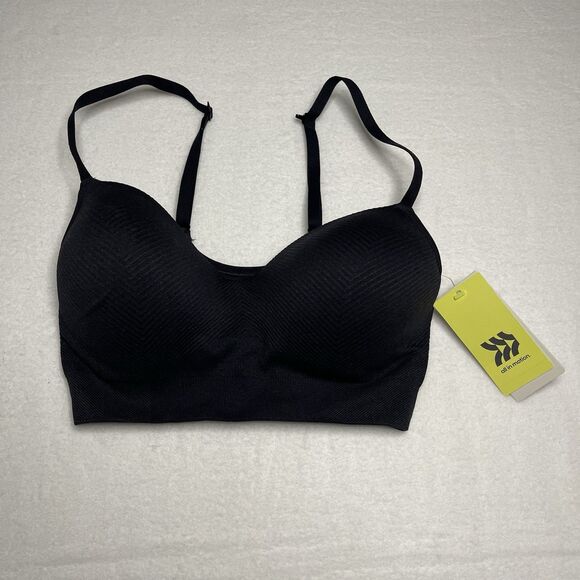 All in motion Size Med Seamless Padded Bra Bundle, Adjustable Straps, 3 Colors - Picture 7 of 9